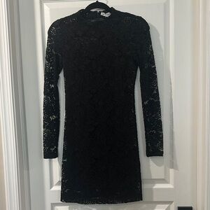 BCBGeneration Elegant Black Lace Dress